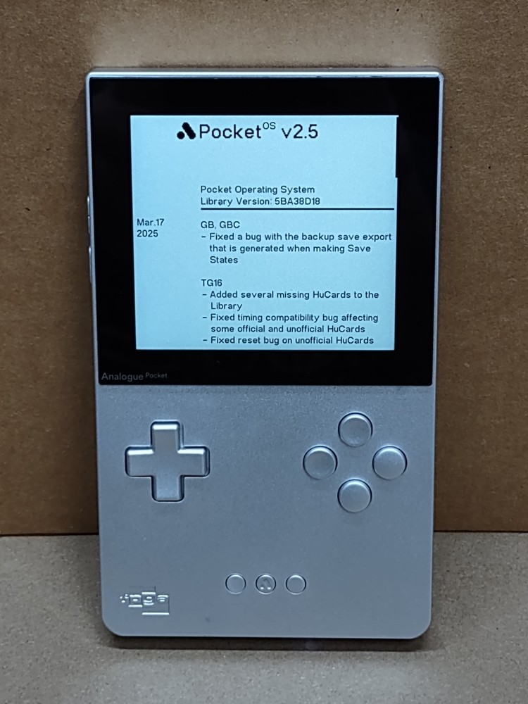 SILVER Analogue Pocket GAMEBOY GBA worn UPDATED