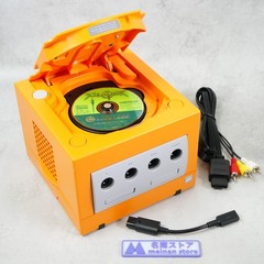 GameCube Orange Console DOL-001 NTSC U-C/J Region Switch Mod Nintendo w/ Cable