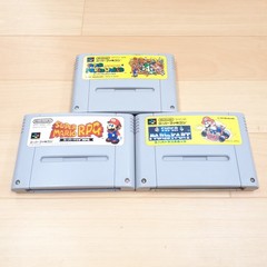 Nintendo Japanese original Famicom & Super Famicom Console with 6 Mario games