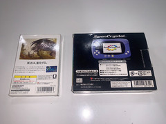 BANDAI WonderSwan Violet Blue SwanCrystal Complete in Box + Final Fantasy CIB #2