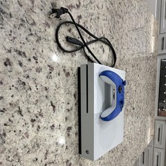 Microsoft Xbox One S White Console with Blue Controller Wi-Fi Capability