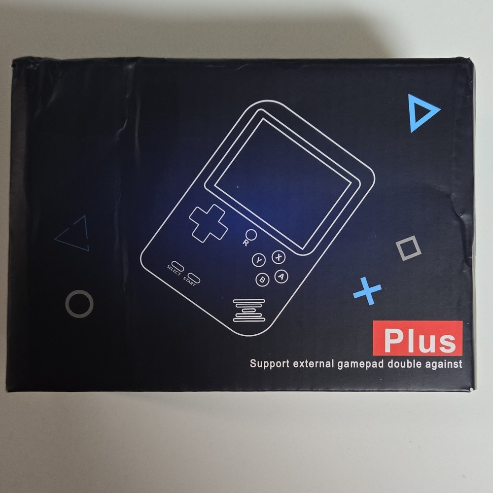 Plus Handheld Game Console Black, 3.0&Prime; LCD, Rechargeable, TV Out, Portable