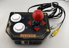 Namco Pac-Man Jakks Pacific Plug & Play TV Game Joystick RCA Tested.