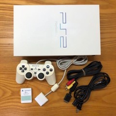 SONY PS2 PlayStation 2 SCPH-55000 GT White Console NTSC-J Japan W/ Memory Card
