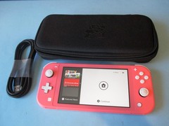 Nintendo Switch Lite Pink System w/Charger & Case