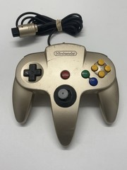 Nintendo 64 N64 Gold USA Console System With 4 Official Controllers Tested Works