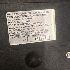 Vintage Atari Video Computer System 4 Controllers Video Manual And Plug In Cords