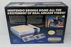 Nintendo NES Control Deck Console Bundle w/ Box, Styrofoam, Manuals, & Mario!