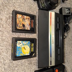 Atari 2600 Junior Jr Console System Bundle 2 Games WITH PADDLES & JOYSTICKS PAC