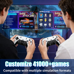 Retro Game Console 40000+ Games 4K HDMI Output w/ 2 Wireless Controllers &128GB~