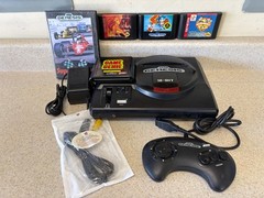 Sega Genesis Model 1 MK-1601 Console w/ 4 games & Game Genie Enhancer