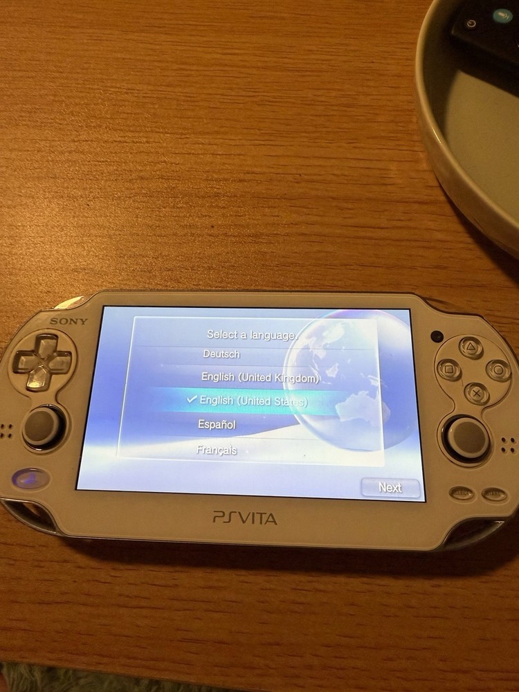 Sony PS Vita White Handheld System w/ 32GB Memory Card SD2VITA microSD Adapter