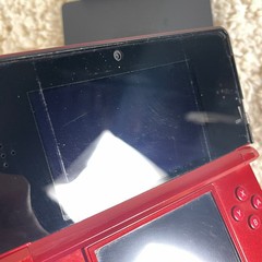 Nintendo 3DS Flame Red Handheld Console System CTR-001 READ
