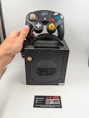 Nintendo GameCube Jet Black No Disc Read AS IS Console Yobo Controller