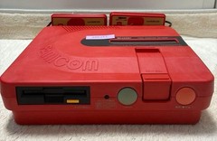 SHARP Twin Famicom FC NES Console Red AN-500R [Maintained Belt Replaced]