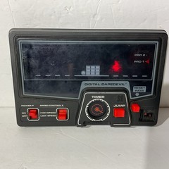 Vintage 1980 Tomy Digital Daredevil Handheld Video Game, Bike Racing Working