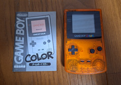 Nintendo Gameboy Color Daiei Hawks Clear Orange Black *GOOD CONDITION*