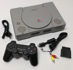 Sony PlayStation 1 SCPH-7001 Console Game System PS1 Wireless Controller Bundle
