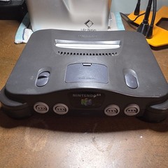 Nintendo 64 Console NUS-001 USA Model with Aftermarket Power Adapter and AV Cord
