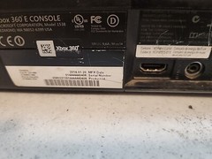 Lot of 4 Xbox 360 S/E Consoles Only AS-IS Untested Unknown Condition.