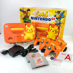 Nintendo 64 Pokémon Pikachu Orange & Yellow Console Region Japan Locked Works