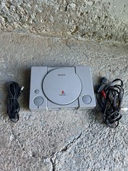 Sony PlayStation 1 PS1 Gray Home Console w/ Power & AV Cables, Composite RCA