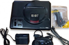 Sega Mega Drive Console 6 Button Controller S-Video Tested Japan