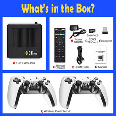 All8Bit G11 Pro Game Box, Classic Video Games with HDMI, Built-In 60 Emulators,