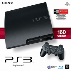 Sony PlayStation 3 PS3 Slim 160GB Console Controller HDMI 1 year warranty