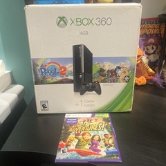 Microsoft Xbox 360 E 4GB Video Games Console – Black – Original Box & Kinect