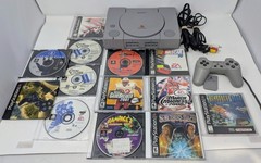 Sony PlayStation 1 Console Bundle w/ 10 Games – Chrono Cross, KoF &rsquo;99, Tested!