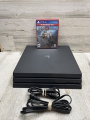 Sony PlayStation 4 Pro PS4 1TB Black Console w/ God of War (TESTED WORKS)