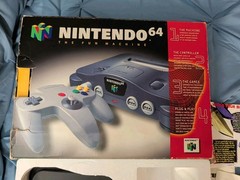 Nintendo N64 Console With Original Box, Styrofoam 2 controllers. No AV cable