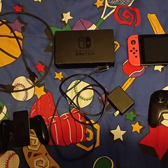 Nintendo Switch Console Bundle w/ Dock Red Joy-Con Controller