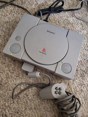 Sony PlayStation 1 PS1 (SCPH-5501) Console 1 Game Tested and Working