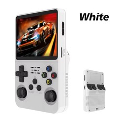 RK3326 Quad Core Handheld Game Console 128G With Built-in 15000+ Games, White