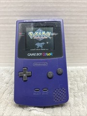 Nintendo CGB-001 GameBoy Color Handheld Gaming Console – Purple – NO BATT COVER