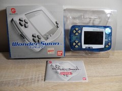 WonderSwan Handheld Console Skeleton Blue SW-001 in Box w Manual Japan Import