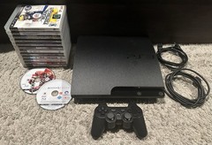 Sony PlayStation 3 Slim PS3 160GB Console Bundle With 14 Games & 1 Controller