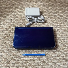 NINTENDO NEW 3DS XL Metallic Blue Console With Charger Stylus Nice Screens