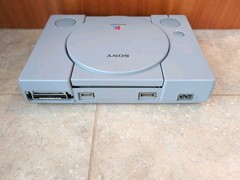 Sony PS1 Console Bundle Clean Tested + RE2 Leon Disc Only + 2 Sports Games CIB