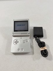 Nintendo Game Boy Advance SP AGS-001 Silver w/ Charger TESTED WORKING