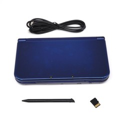 Nintendo NEW 3DS LL XL Metallic Blue Console w/ Extras (USA Seller)