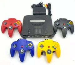 N64 Nintendo 64 Console « Region Free » N64 Console+UP TO 4 NEW CONTROLLERS +Cords