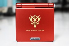Backlit IPS LCD GBAsp Mod Nintendo Gameboy Advance SP Gundam Edition
