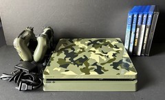 PS4 Slim Call of Duty WWII LE 1TB Green Camo Camouflage Tested with Games