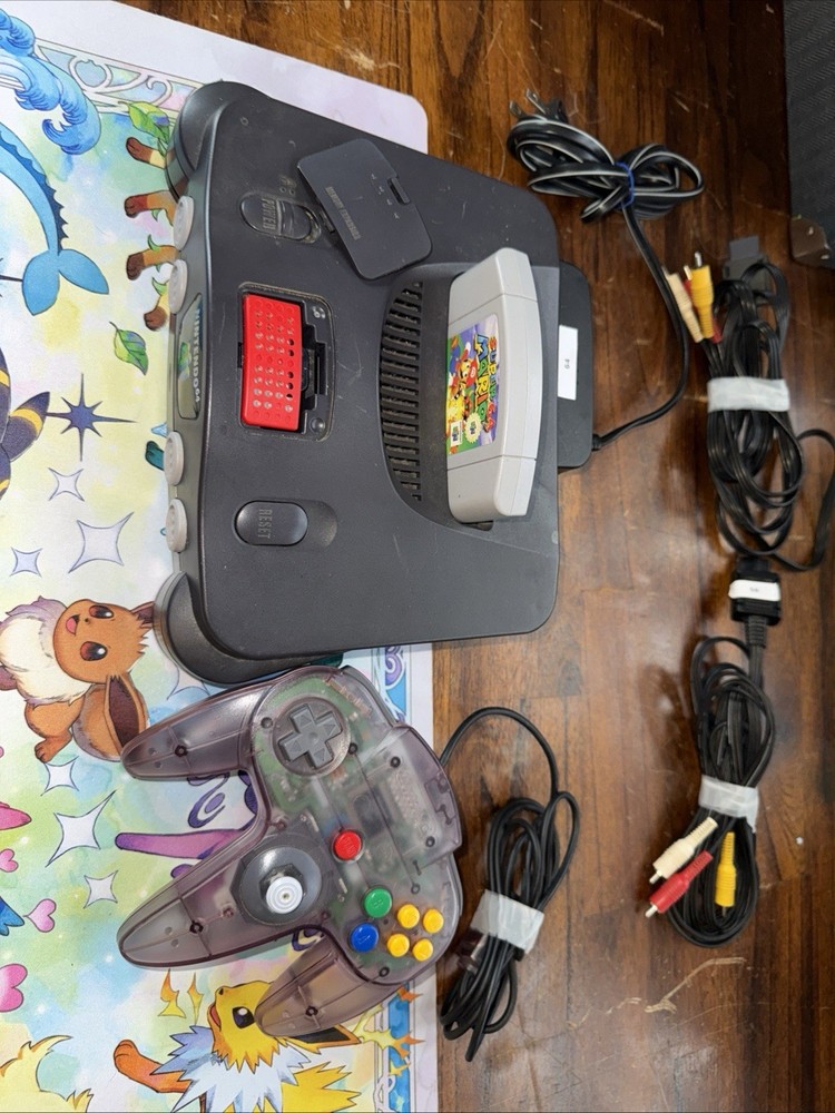 Nintendo 64 Console Bundle w/Controller & Super Mario 64, Expansion Pack, Tested