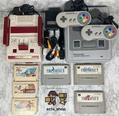 Nintendo Famicom & Super Famicom Console final fantasy set of 6 games Japan