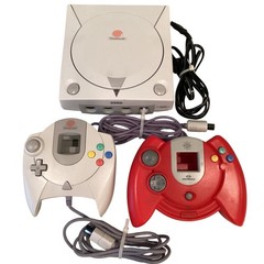 Sega Dreamcast Console HKT-3020 White System 1999 NTSC-U + 2 Controllers