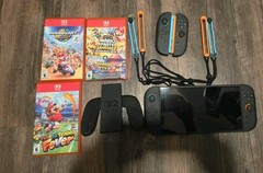 Nintendo Switch 2 Handheld Console Black 256GB w/ 3 Games , Extra Controller